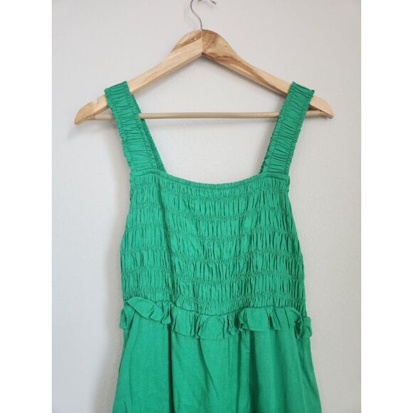 Anthropologie If By Sea Smocked Square-Neck Jumpsuit | Size S - Picture 7 of 10